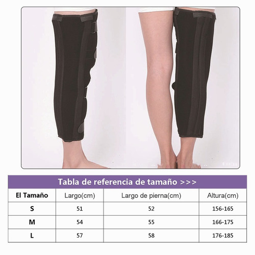 Imagen 7 de 7 de Inmovilizador De Rodilla Largo, Ajustables