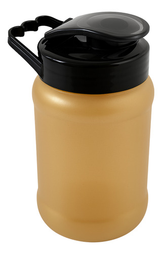 50 Vasos De Fiesta De Color Con Tapa De Asa 500 Ml Tarro Dorado Oscuro