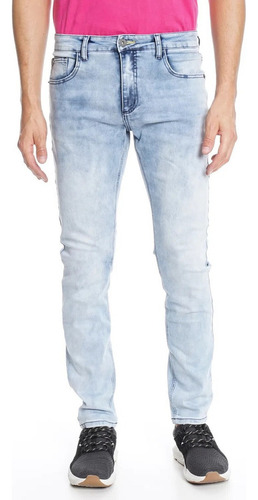 Jeans Hombre Ellus New Slim Tiro Medio Light Blue Wishes