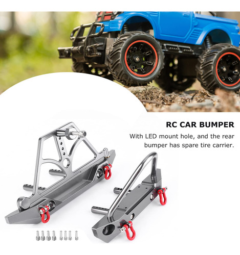 Juego De Parachoques Rc Crawler Cnc Racing Metal Para Axial