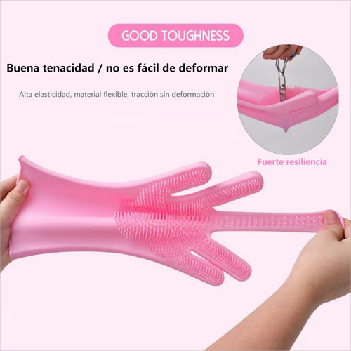 4 Pares Guantes Mágicos Limpieza Multiusos Lavar Trastes