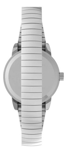 Reloj Timex Mujer Correa Extensible Easy Reader De 25mm Plateado