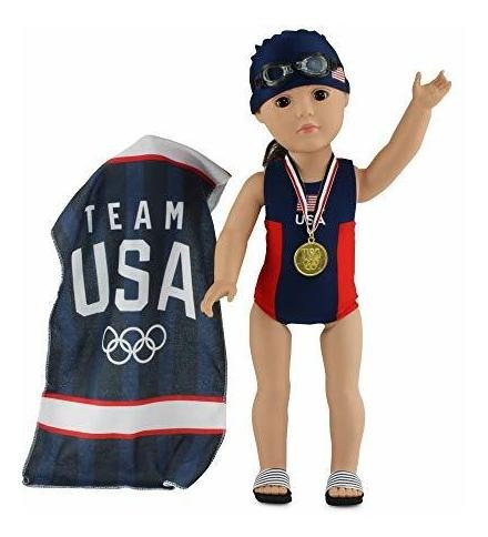 Emily Rose 18 Inch Doll Clothes | 6-piece Team Usa 18 Doll B