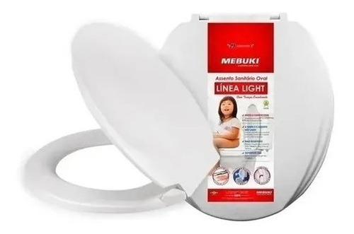 Oval Linea Light Tampa Vaso Branco Mebuki