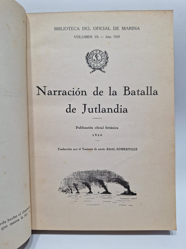 Antiguo Libro Batalla Naval 1ra Guerra Jutlandia Le681