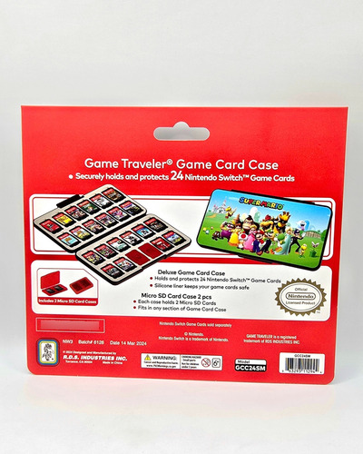 Porta Juegos Nintendo - Organizador Para 24 Juegos