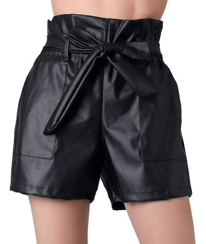 Short Casual Slim Mujer Negro Stfashion 72604405