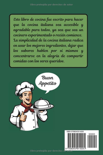 Libro De Cocina De Recetas Italianas Para Principiantes: La