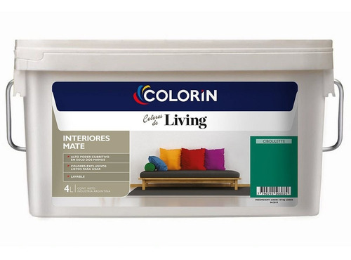 Látex Interior Colores De Living Ciboulette 4 Lts. Colorín