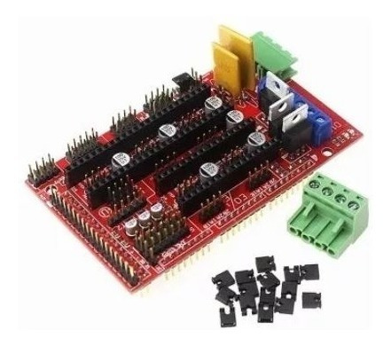 Kit Mega 2560+ramps 1.4+4 Drva4988+frame Mdf+10 Rolamentos