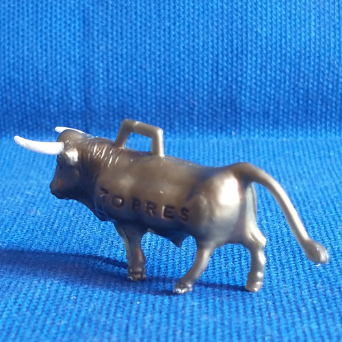 Figura Miniatura Plástico Dorado Toro (Usado)