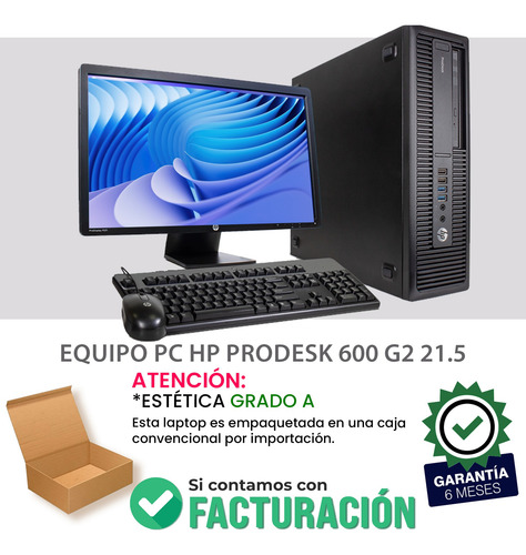 Equipo Pc Hp 21.5 Core I7 6th 32gb Ram 256gb Ssd + 512gb Hdd (Reacondicionado)