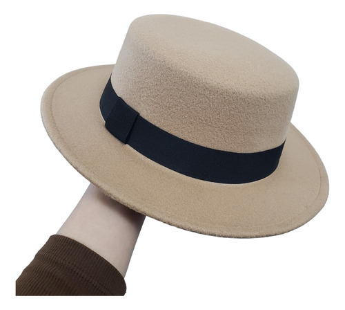 Sombrero Porkpie Adulto Hombre Mujer Unisex Fieltro Hat