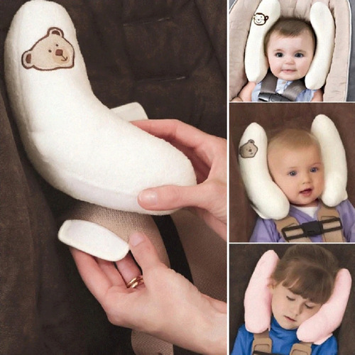 Cojín Para Coche Bebé Almohada Protección Soporte Cuello
