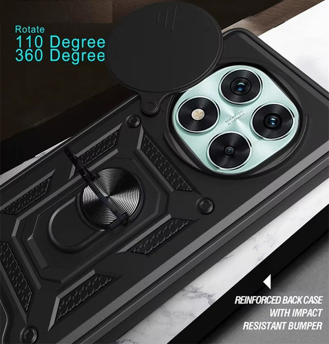 Case Poco X7 5g - Con Aro Y Protector Camara