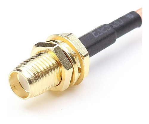 Imagen 10 de 11 de Cable De Antena Coaxial, Sma Macho A Uhf Hembra / Hembra