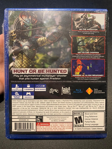 Predator: Hunting Grounds Ps4 Nuevo (Usado)