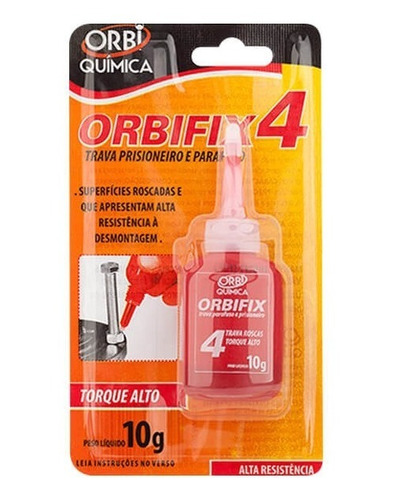 Orbifix 10g - Trava Parafuso - Vermelho Pn# 0004