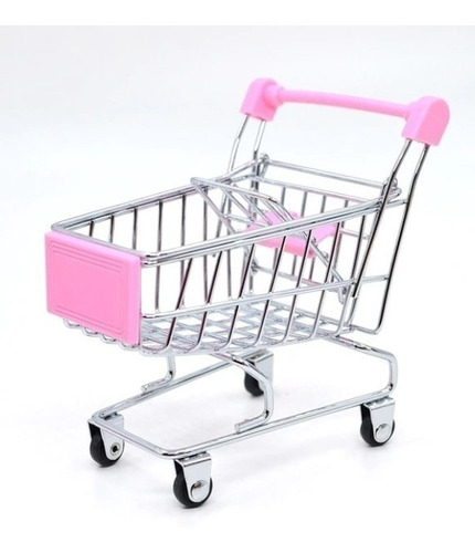 Mini Carro De Supermercado Escala 48:1 Juego Adorno Calidad