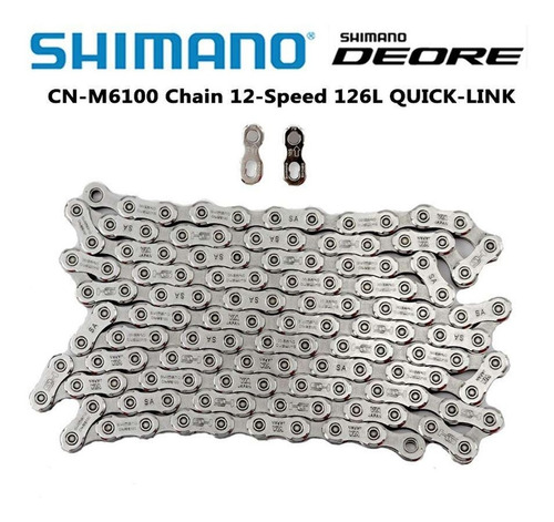Cadena Shimano Deore M6100 - 126 L 12 Velocidades Quick Link