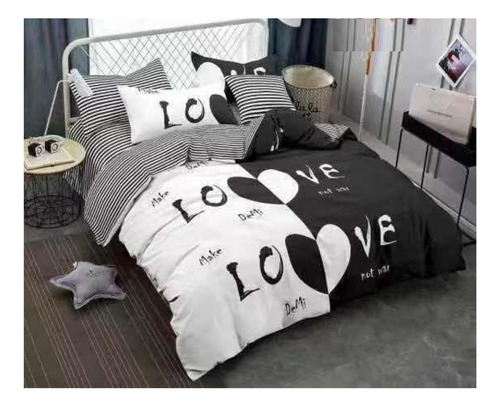 Cobertor De Verano Quilt Cubrecama San Valentin 2 Plazas D3w