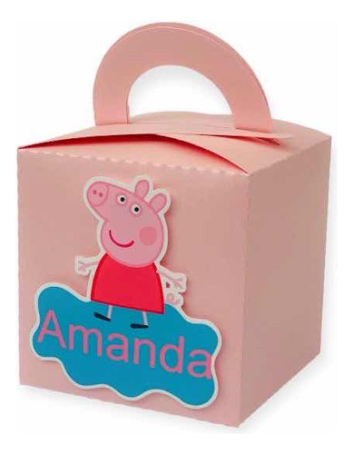 Cajitas Peppa Pig Personalizadas Decoración Mesa De Dulces