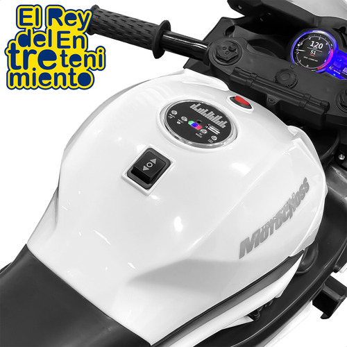 Imagen 5 de 7 de Moto A Batería Con Ruedas Luces Música Y Usb El Rey