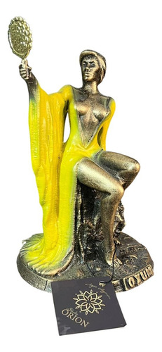Estátua Imagem Orixá Oxum - Decoração Exclusiva Cor Amarelo