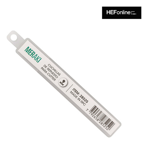 Hojas Para Cortante Cutter X 10 Pcs Ancho 9 Mm