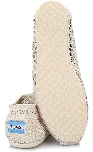 Imagen 5 de 5 de Toms Mocasines Alpargata Mujer Morocco Crochet Originales