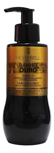 Leave-in Banho De Ouro Cabelos Loiros 220ml  Hidrabell