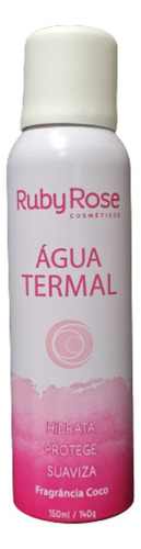 Agua termal hidratante sin fragancia Ruby Rose y coco, 150 ml