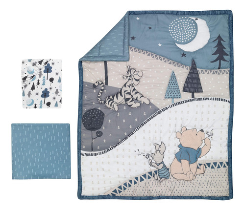 Juego De Ropa De Cama Para Cuna Lambs & Ivy Forever Pooh, 3