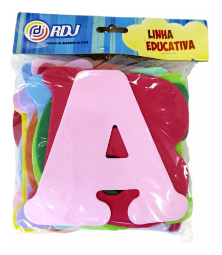 Letras E Números Em Eva Kit Completo 36 Pçs - 14cm Altura