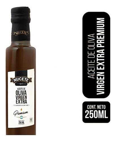 Aceite De Oliva Extra Virgen Premiun Nucete Botella 250 Ml