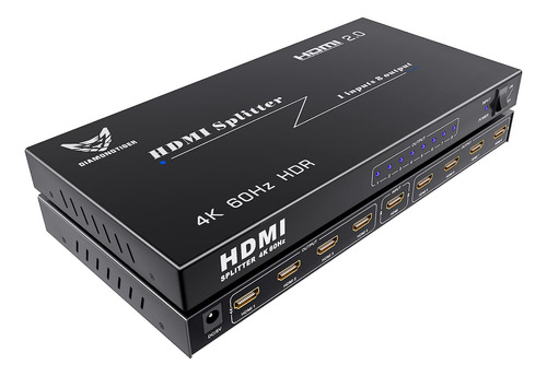 Divisor Hdmi - Diamondtiger 4k Hdmi Splitter 1 En 8 Salidas 