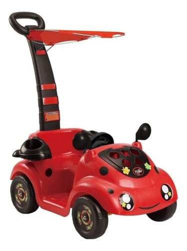 Carro Montable Mini Movil Con Techo Mytoy 5205 Color Rojo