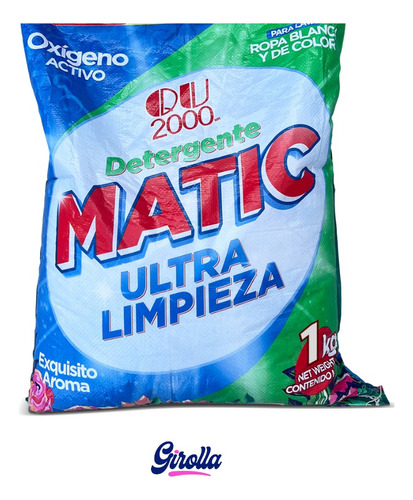 Detergente En Polvo Matic 1 Kg Qu2000