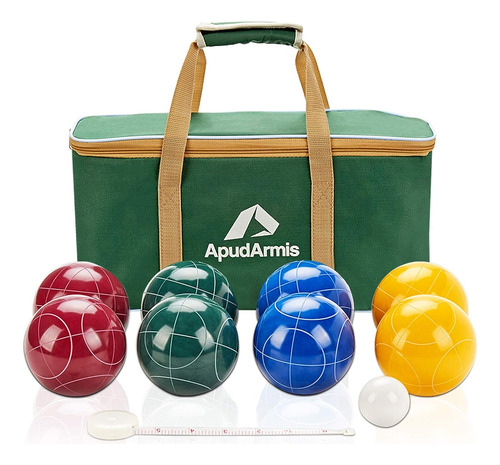 Apudarmis Juego De Bolas De Bocce, Tamaño Reglamentario 1...