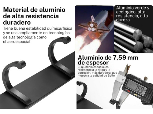 2pzs Percheros Pared Multifunción 8 Ganchos De Llave Y Gorra Acero Inoxidable, Duradero Y Duradero, Versátil Y Ahorro De Espaciogomita