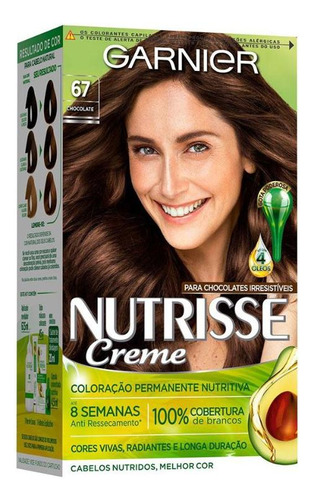 Tintura Garnier Nutrisse Kit Creme Cor 67 Chocolate