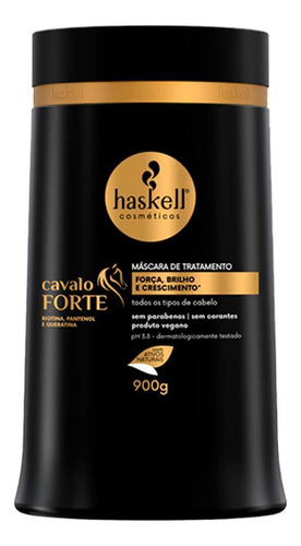Haskell Cavalo Forte Shampoo E Cond 1 Litro + Máscara 900g
