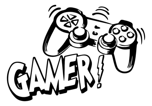 Adesivo De Parede Gamer Ps4 Xbox Pc Sala Quarto 1,3m