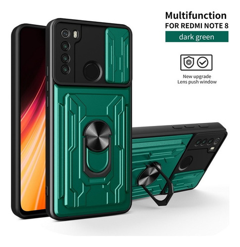 Funda De Teléfono Con Tarjetero Para Redmi Note 8