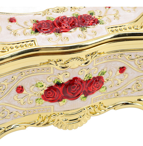 ~ Funda De Escritorio For Pañuelos Con Estampado De Rosas,