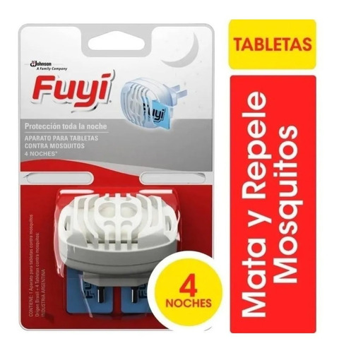 Fuyi Aparato Para Tabletas Repelente Mosquitos + 4 Tabletas