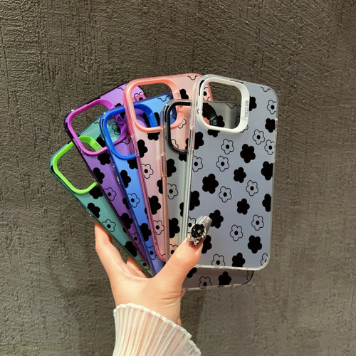 Funda Resistente Para iPhone Con Estampado Floral