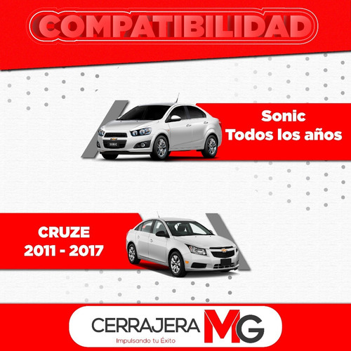 Imagen 4 de 4 de Carcasa Llave Chevrolet Cruze Sonic Del 2010 Hasta 2017