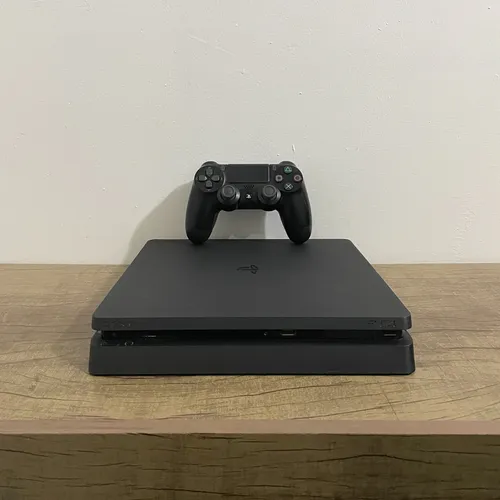 Playstation 4 Slim 1tb Completo + 4 Juegos Inmaculado Negro (Usado)
