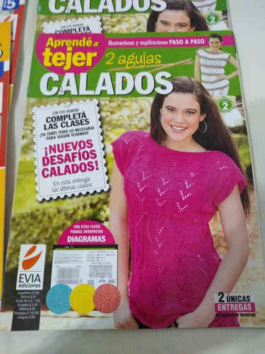 Lote X 2 Revistas Tejidos Evia Dos Agujas Palermo Envios